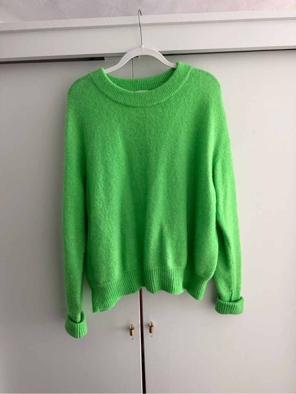 American Vintage Neon Green Crewneck Sweater